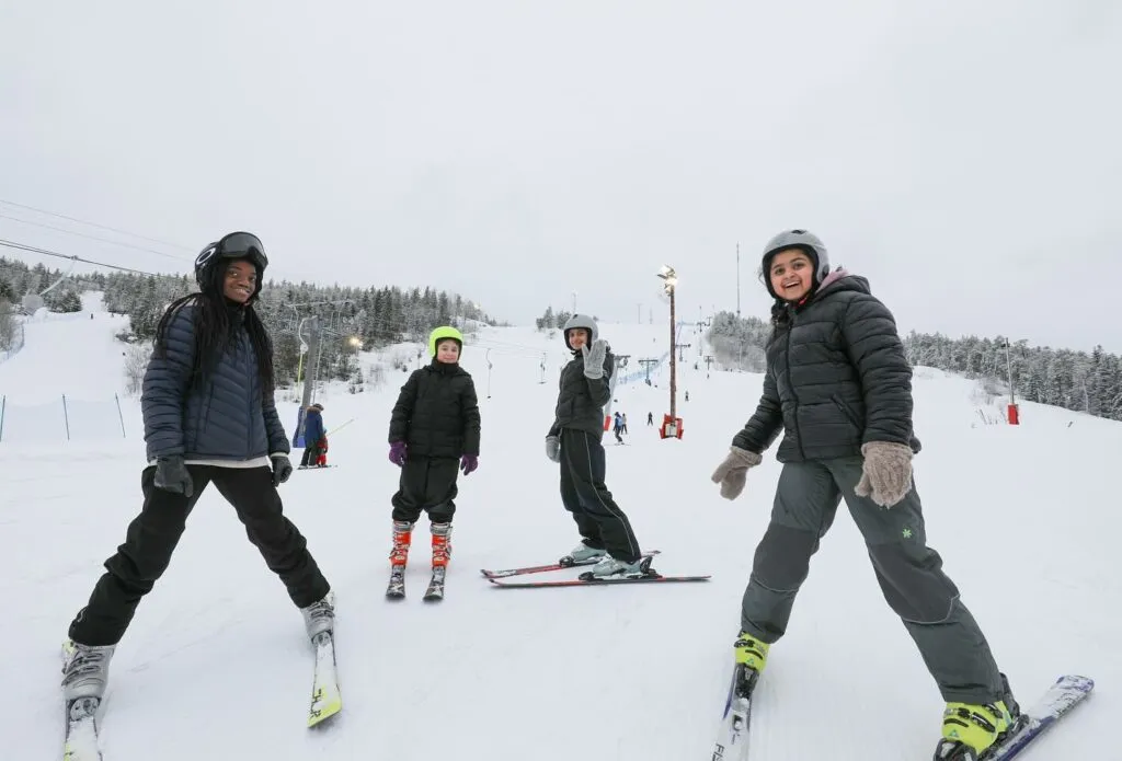 Sportlovsglädje på Södra Berget